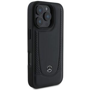 Mercedes MEHCP16XARMBK Apple iPhone 16 Pro Max 6.9" czarny/juodos spalvos kietas dėklas Leather Urban - Image 4