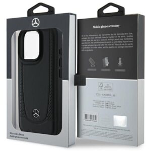 Mercedes MEHCP16XARMBK Apple iPhone 16 Pro Max 6.9" czarny/juodos spalvos kietas dėklas Leather Urban - Image 8