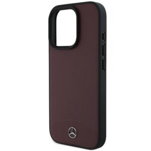 Mercedes MEHMP16X23RBARR Apple iPhone16 Pro Max 6.9" czerwony/red kietas dėklas Textured And Plain Leather MagS - Image 6