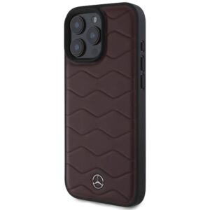 Mercedes MEHCP16X23RWRSR Apple iPhone 16 Pro Max 6.9" red kietas dėklas MB Waves Leather - Image 2