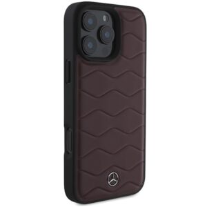 Mercedes MEHCP16X23RWRSR Apple iPhone 16 Pro Max 6.9" red kietas dėklas MB Waves Leather - Image 4