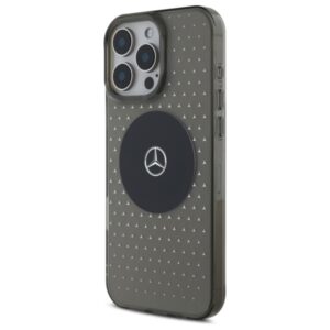 Mercedes MEHMP16L23HCPK Apple iPhone 16 Pro 6.3" juodos spalvos kietas dėklas MB Dėklas Star Pattern MagSafe - Image 2