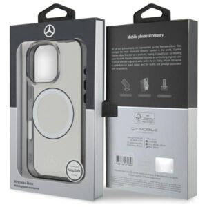 Mercedes MEHMP16L23HUOKC Apple iPhone 16 Pro 6.3" skaidrus kietas dėklas Printed logo MagSafe - Image 8
