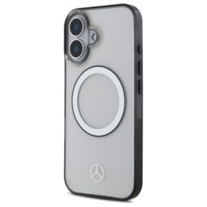 Mercedes MEHMP16S23HUOKC Apple iPhone 16 6.1" skaidrus kietas dėklas Printed logo MagSafe - Image 2
