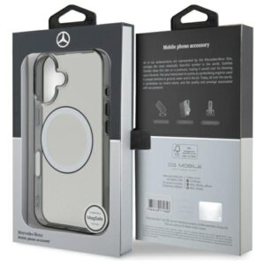 Mercedes MEHMP16S23HUOKC Apple iPhone 16 6.1" skaidrus kietas dėklas Printed logo MagSafe - Image 8