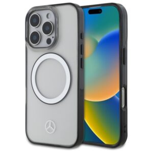 Mercedes MEHMP16X23HUOKC Apple iPhone 16 Pro Max 6.9" skaidrus kietas dėklas Printed logo MagSafe - Image 1