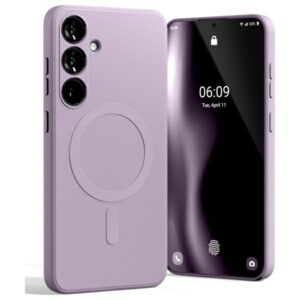Mercury MagSafe Semi-Silicone Samsung S24 FE S721 lilac violetinės spalvos