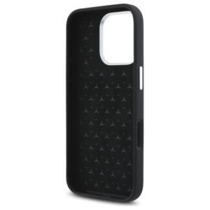 Mercedes MEHMP16L23SUTTK Apple iPhone 16 Pro 6.3" juodos spalvos kietas dėklas Silicone Tonal Logo MagSafe - Image 7