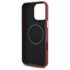 Mercedes MEHMP16X23SUMSR Apple iPhone 16 Pro Max 6.9" red kietas dėklas Silicone baltos spalvos Stripe MagSafe - Image 7