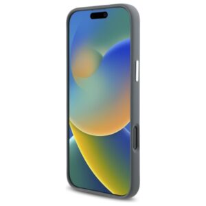 Mercedes MEHMP16X23SUVSA Apple iPhone 16 Pro Max 6.9" pilkos spalvos kietas dėklas Silicone Vertical Tonal Stripes - Image 5