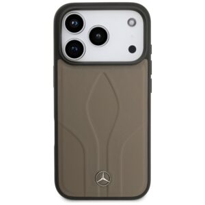 Dėklas Mercedes Leather The Move MagSafe Apple iPhone 17 Pro taupe - Image 3