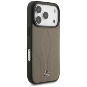 Dėklas Mercedes Leather The Move MagSafe Apple iPhone 17 Pro taupe - Image 4