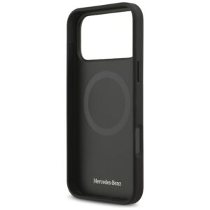 Dėklas Mercedes Leather Large Laurel Leave MagSafe Apple iPhone 17 Pro Max antracyt - Image 7