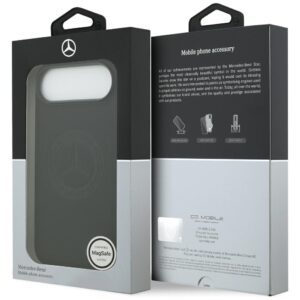 Mercedes Leather Vintage Logo MagSafe dėklas Apple iPhone Air juodos spalvos - Image 8