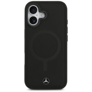 Mercedes Plain Smooth Leather MagSafe dėklas Apple iPhone 17 juodos spalvos - Image 3