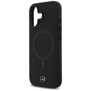 Mercedes Plain Smooth Leather MagSafe dėklas Apple iPhone 17 juodos spalvos - Image 6