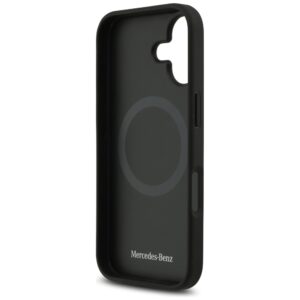 Mercedes Plain Smooth Leather MagSafe dėklas Apple iPhone 17 juodos spalvos - Image 7
