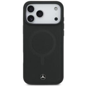 Mercedes Plain Smooth Leather MagSafe dėklas Apple iPhone 17 Pro Max juodos spalvos - Image 3