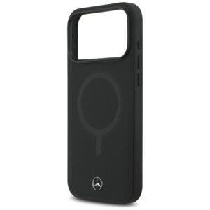 Mercedes Plain Smooth Leather MagSafe dėklas Apple iPhone 17 Pro Max juodos spalvos - Image 6