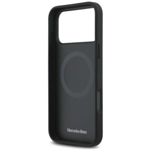 Mercedes Plain Smooth Leather MagSafe dėklas Apple iPhone 17 Pro Max juodos spalvos - Image 7