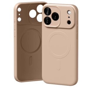 Mercury Semi-Silicone MagSafe dėklas Apple iPhone 17 Pro Max rožinės spalvos Sand - Image 1