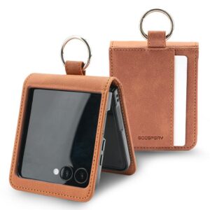 Mercury Basic Diary Dėklas Samsung Galaxy Z Flip7 Light rudos spalvos