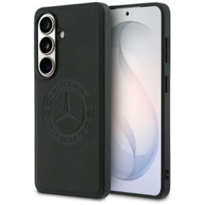 Dėklas Mercedes Vintage Logo MagSafe Samsung Galaxy S26 juodos spalvos