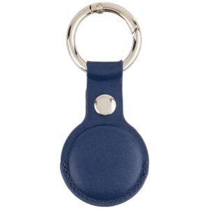 Mercury Leather AirTag case navy - Image 2