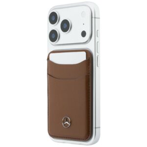 Magnetic Card Wallet Mercedes Leather camel - Image 5