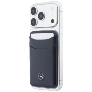 Magnetic Card Wallet Mercedes Leather navy - Image 5