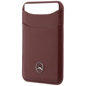 Magnetic Card Wallet Mercedes Leather red - Image 2