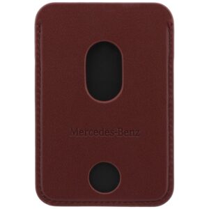 Magnetic Card Wallet Mercedes Leather red - Image 3