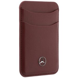 Magnetic Card Wallet Mercedes Leather red - Image 4