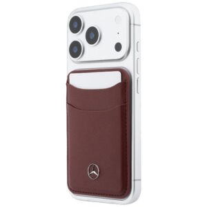 Magnetic Card Wallet Mercedes Leather red - Image 5
