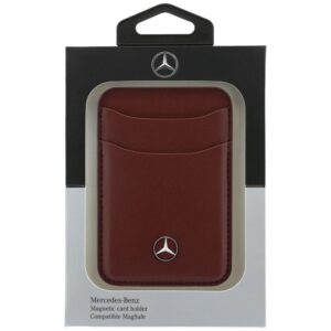 Magnetic Card Wallet Mercedes Leather red - Image 6