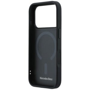 Dėklas Mercedes Leather Mesh with Bow Line MagSafe Apple iPhone 17 Pro juodos spalvos - Image 7