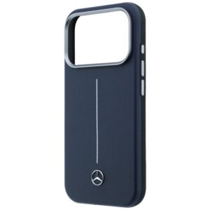 Dėklas Mercedes Leather Semi Wrap Iconic Line MagSafe Apple iPhone 17 Pro navy - Image 6
