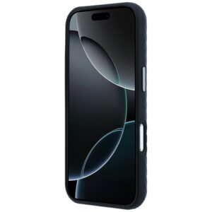 Dėklas Mercedes Leather Semi Wrap Wood Effect MagSafe Apple iPhone 17 Pro navy - Image 5