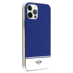 Mini MIHCP12MPCUBINA Apple iPhone 12/12 Pro6,1" navy kietas dėklas Stripe Collection - Image 4