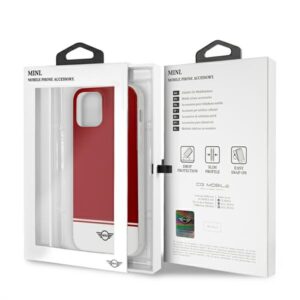Mini MIHCP12MPCUBIRE Apple iPhone 12/12 Pro6,1" red kietas dėklas Stripe Collection - Image 9