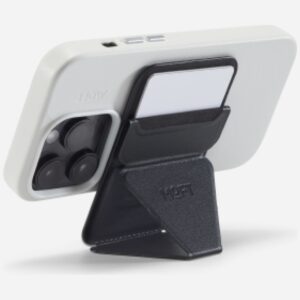 Moft Movas Snap-On MagSafe Magnetic Wallet and Phone Stand juodos spalvos - Image 2