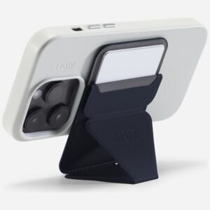 Moft Movas Snap-On MagSafe Magnetic Wallet and Phone Stand navy blue - Image 2