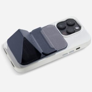 Moft Movas Snap-On MagSafe Magnetic Wallet and Phone Stand navy blue - Image 7
