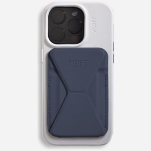 Moft Movas Snap-On MagSafe Magnetic Wallet and Phone Stand navy blue - Image 8