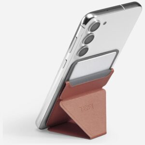 Moft Movas Self-Adhesive Wallet and Phone Stand brown