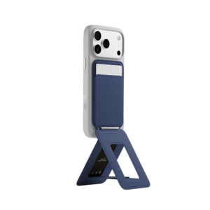 Moft Movas Snap Tripod MagSafe Magnetic Wallet and Phone Stand in navy blue