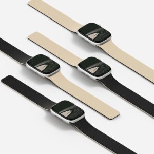Moft Snap Duo apyrankė for Apple Watch 1-5/6/7/8/9/10/11/SE/SE 2/SE 3 (38/40/41/42 mm) baltos spalvos/blac - Image 4