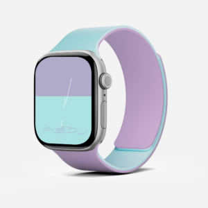 Moft Snap Duo apyrankė for Apple Watch 1-5/6/7/8/9/10/11/SE/SE 2/SE 3 (38/40/41/42 mm) navy peony/aqua - Image 2