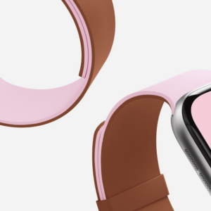 Moft Snap Duo apyrankė for Apple Watch 1-5/6/7/8/9/10/11/SE/SE 2/SE 3 (38/40/41/42 mm) rožinės spalvos/rudos spalvos - Image 3