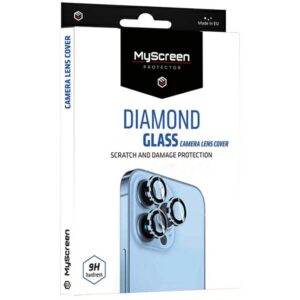 MS Diamond Glass Camera Lens Cover Apple iPhone 14 Pro 6.1"/14 Pro Max 6.7" Purple Camera Lens Protector - Image 1